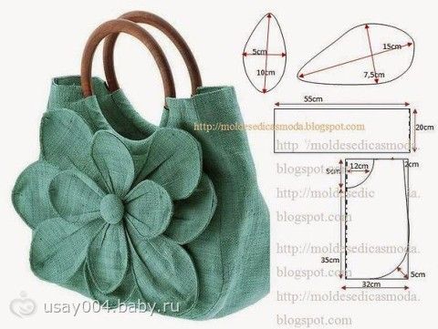 Сумка летняя из ткани выкройки Сумка летняя из ткани выкройки