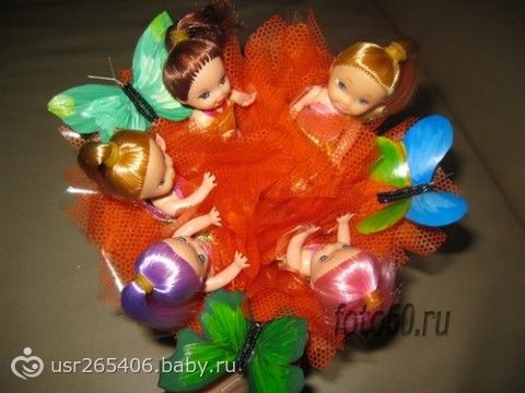 Букеты из кукол своими руками Букеты из кукол своими руками