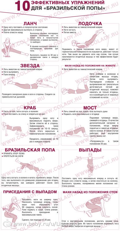 Как убрать попу девушке в домашних условиях
