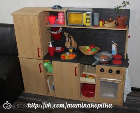 Мебель из коробок для детей