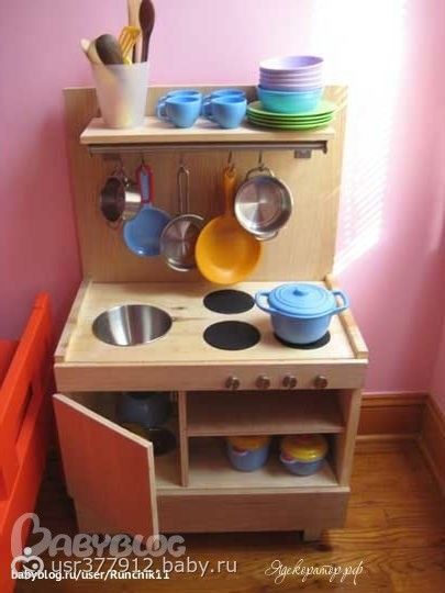 Сделать кухню для ребенка своими руками Сделать кухню для ребенка