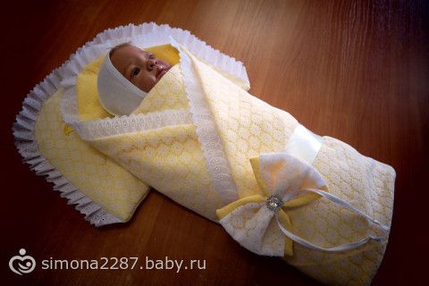 Вязаный плед на выписку для новорожденных своими руками Вязаный плед на выписку для новорожденных своими руками