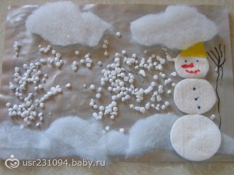 Поделка малышам зима Поделка малышам зима