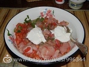 Курица в перце