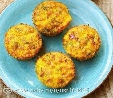 Мини-омлеты с мясом