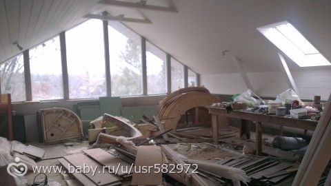 Началась весна - наша стройка сдвинулась с места.