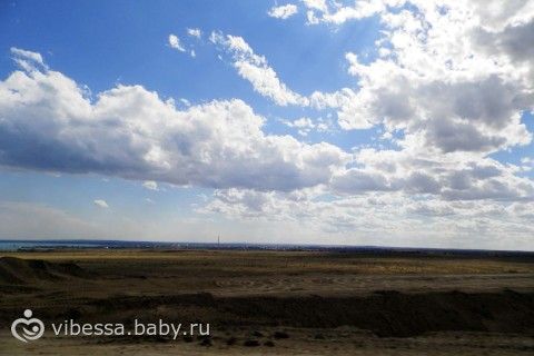 Потрясающее небо и поездка на Капчагайкое водохранилище. Много фото