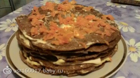 Печеночный тортик