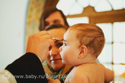 Крещение Семена в Храме на Холмах, Крылатское