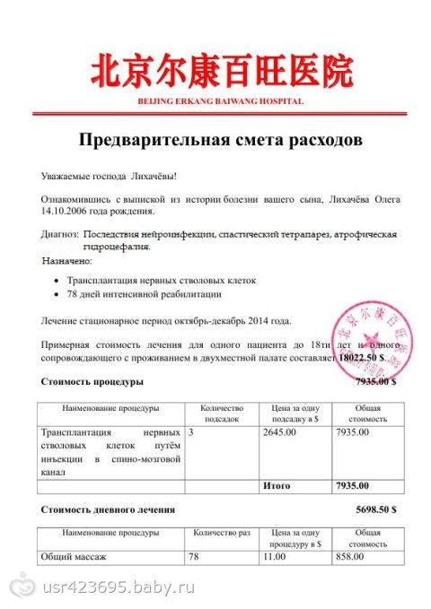 Срочный сбор!!! Лихачев Олег- атрофическая гидроцефалия.