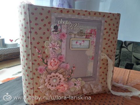Нежный альбомчик для девочки. Скрапбукинг.