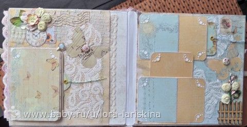 Нежный альбомчик для девочки. Скрапбукинг.
