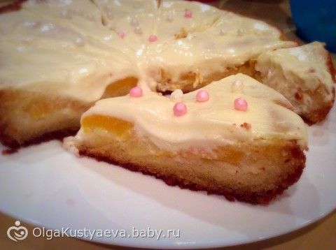 Персиковый пирог в мультиварке☕️