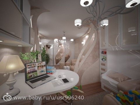 варианты дизайна зала.визуализация вариант №1