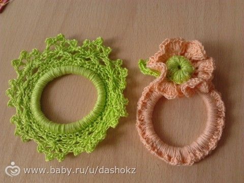 резиночки для волос (крючком)