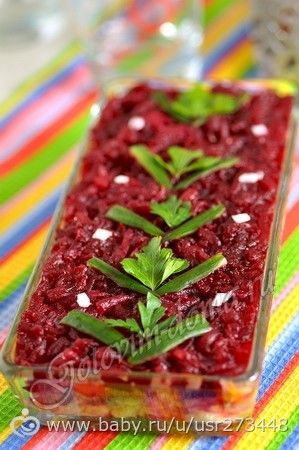 Салат &quot;Шуба&quot; (наш постный вариант)