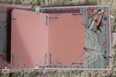 Альбом для девочки. Почти шебби шик.