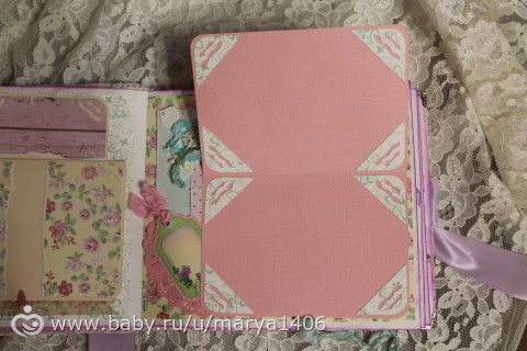 Альбом для девочки. Почти шебби шик.