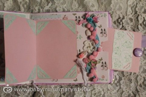 Альбом для девочки. Почти шебби шик.