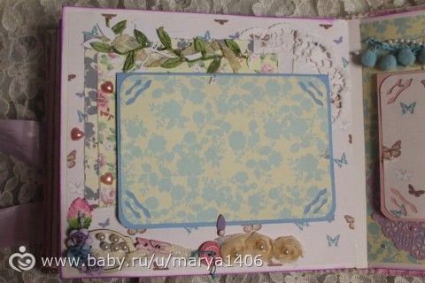 Альбом для девочки. Почти шебби шик.