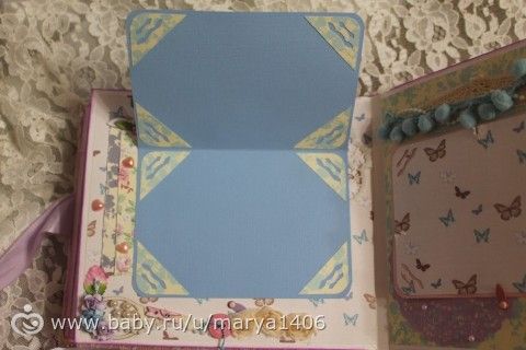Альбом для девочки. Почти шебби шик.