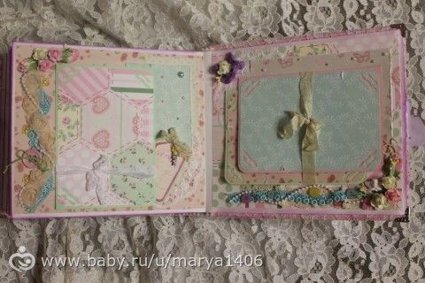 Альбом для девочки. Почти шебби шик.