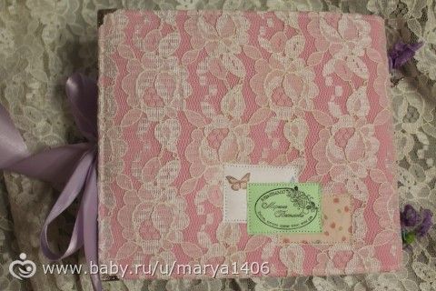 Альбом для девочки. Почти шебби шик.