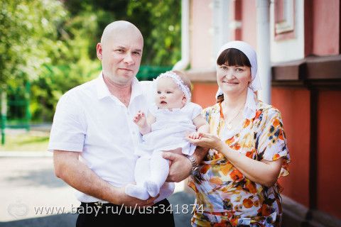Крещение маленькой красавицы.