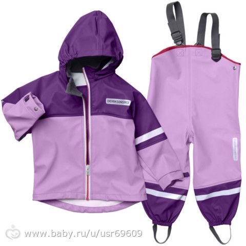 Непромокаемый костюм для дождя и луж на девочку продам. р. 80-105