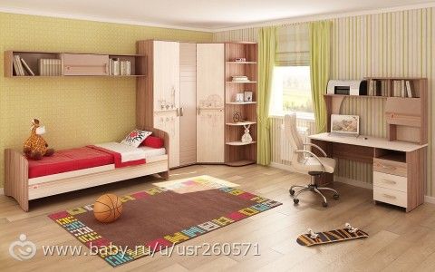 Детская комната для разнополых детей с разницей в возрасте 4 года