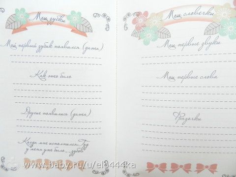 Блокнот для Маминых Записей