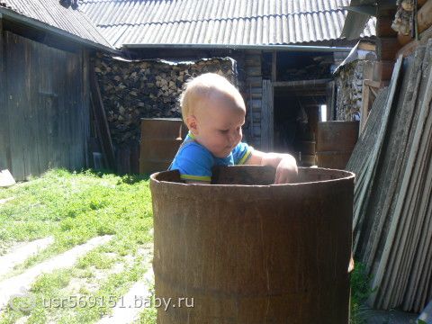 а мы сегодня ездили в деревню)))