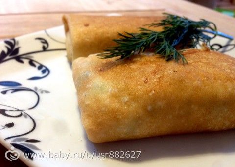 Ох уже эта Масленица! или блины с рыбой и зеленым горошком