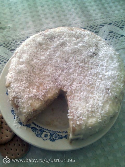 экспресс тортик из крекеров